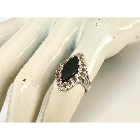 Vintage Amita Japan Damascene Jewelry Set Lot Black Silver Sterling Parure - Picture 7 of 9